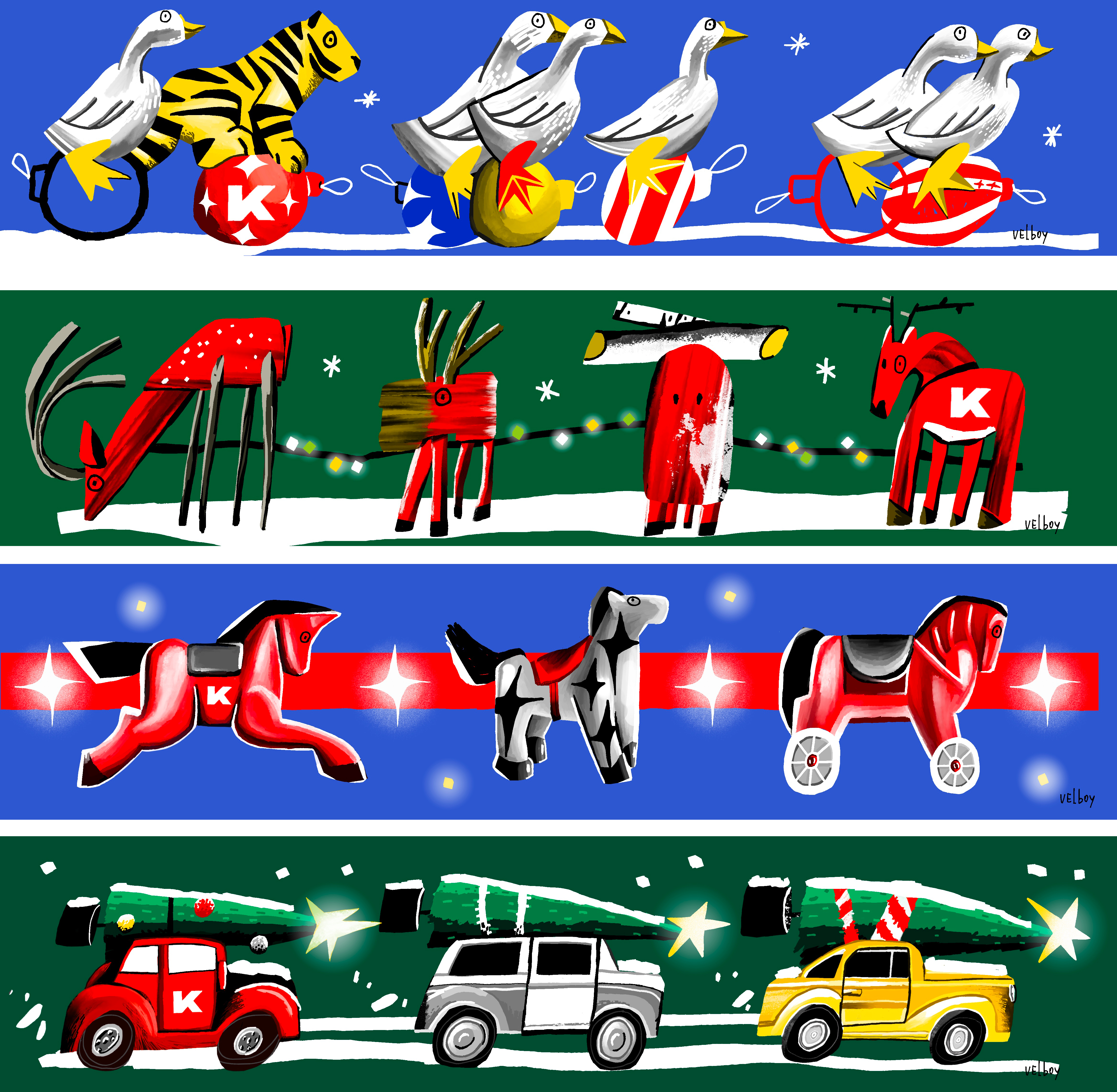 KOOPERArTIV Coworking Campaign Illustration